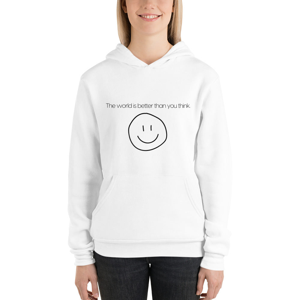 Unisex Wholesome "The World is Better" Hoodie (Light)