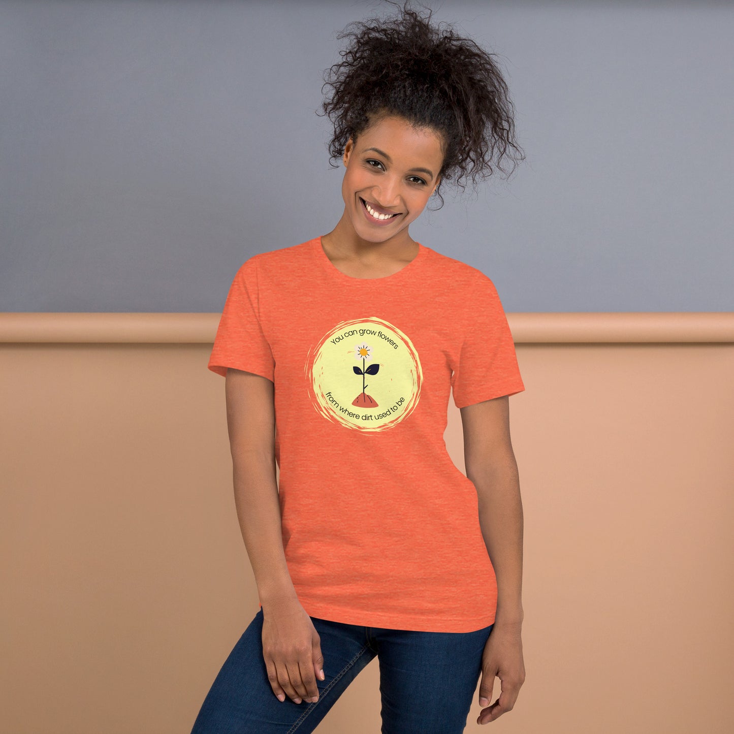 Unisex Wholesome "Grow Flowers from Dirt" T-Shirt