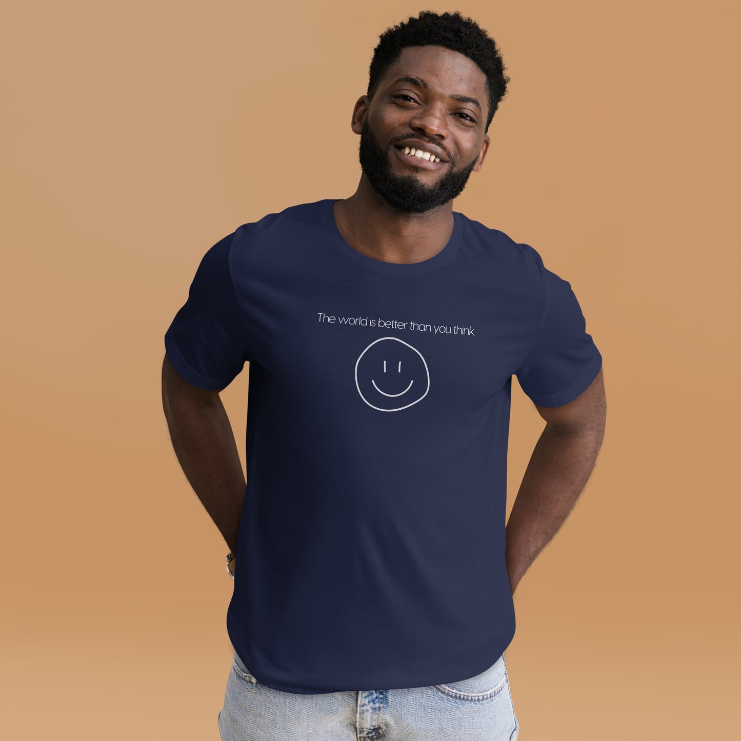 Unisex Wholesome "The World is Better" T-shirt (Dark)