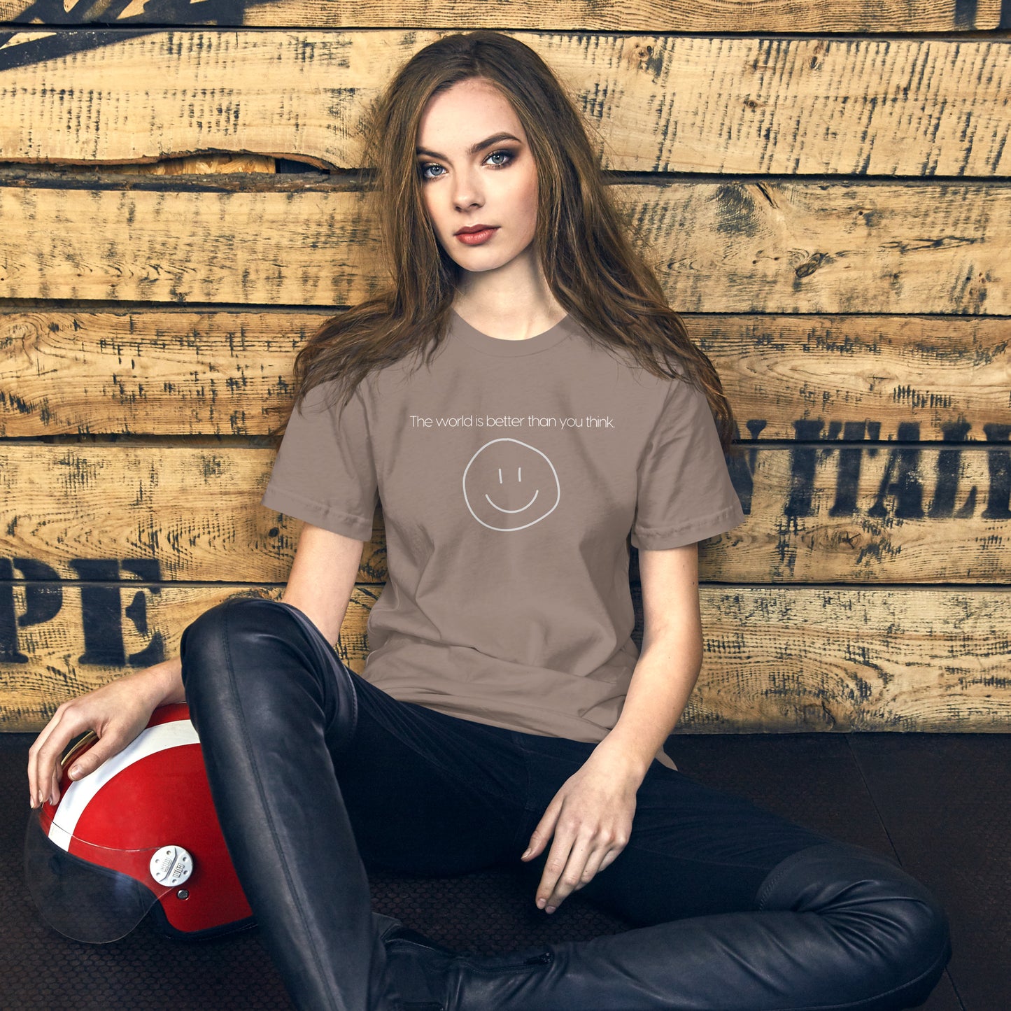 Unisex Wholesome "The World is Better" T-shirt (Dark)